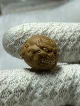 Monkey head evil monk inlaid with monkey head large golden tooth monkey head accessories