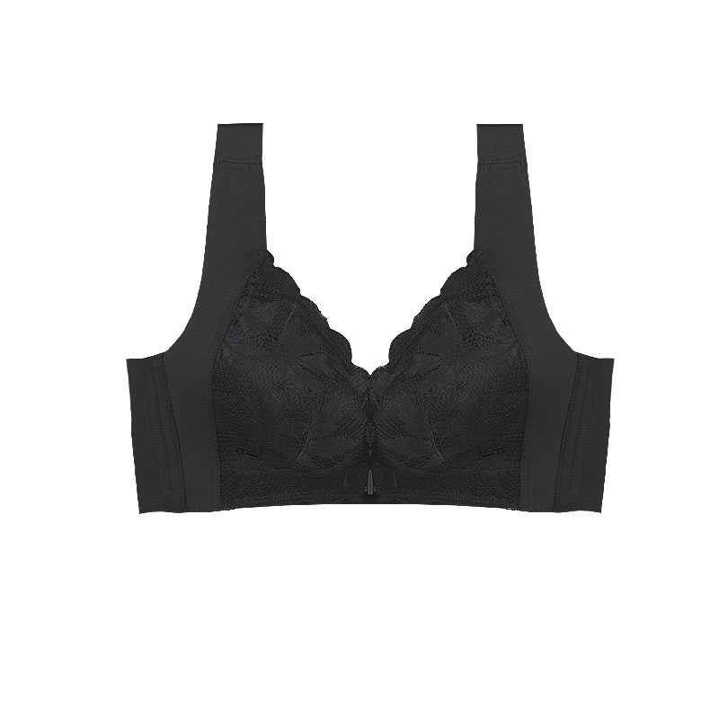薄款大胸显小防下垂收副乳胸罩 系影文胸