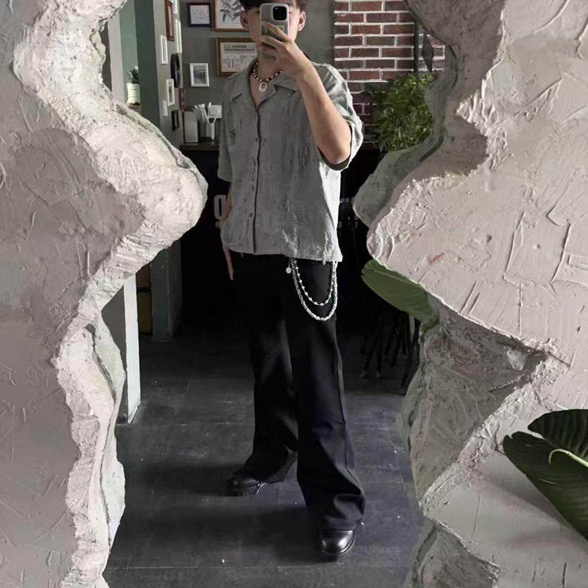 CGYYDS 24ss 青春版 先锋简约双层夹珠手工裤链 官方首发原创设计