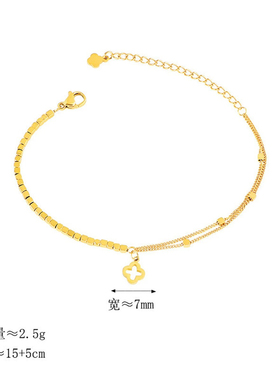 不掉色蹦迪爆闪碎银手链女轻奢高级感小方块SL510