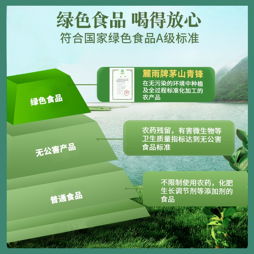 2026新茶上市茅山青峰特级炒青云雾绿茶明前毛峰旗枪嫩茶叶礼盒装 - 图3