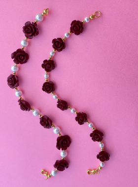 高含量朱砂手串紫金砂玫瑰花手链女国风饰品帝王砂