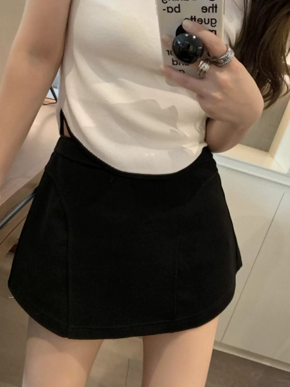 有内衬荷叶边裙子运动半身裙辣妹高腰休闲灰色短裙a字裙裤女夏季,淘宝优惠券,粉丝福利购,淘宝优惠卷