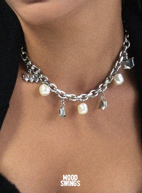 ms情绪波动原创珍珠女锁骨链