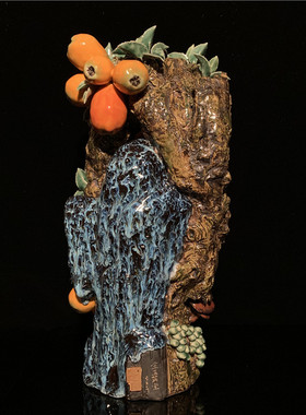 石湾公仔家居客厅植物工艺礼品