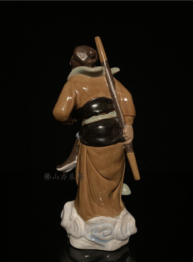 石湾公仔陶瓷大师精品孙悟空摆件