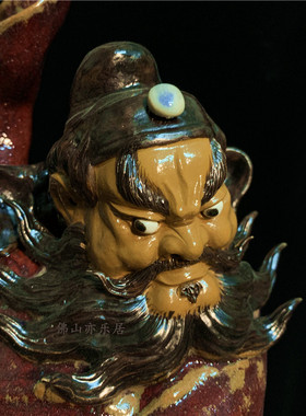 石湾公仔陶瓷大师人物钟馗工艺品