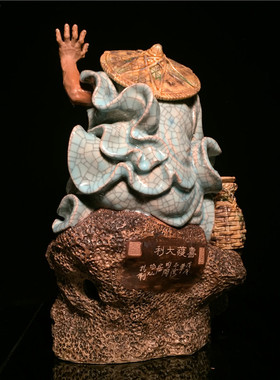 陶瓷创意大师姜太公渔翁工艺品