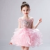 Trang phục trẻ em váy công chúa dấu vết catwalk chủ nhỏ trang phục buổi tối hoa cô gái fluffy cô gái trang phục piano - Váy trẻ em