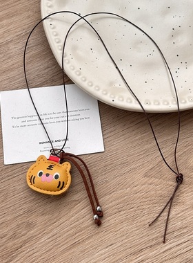 可爱卡通小虎挂脖项链女