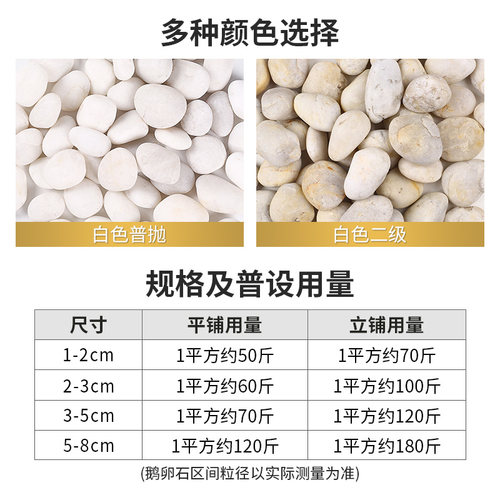 工程鹅卵石天然原石变压器专用铺路铺地造景大号河卵石滤料雨花石 - 图2