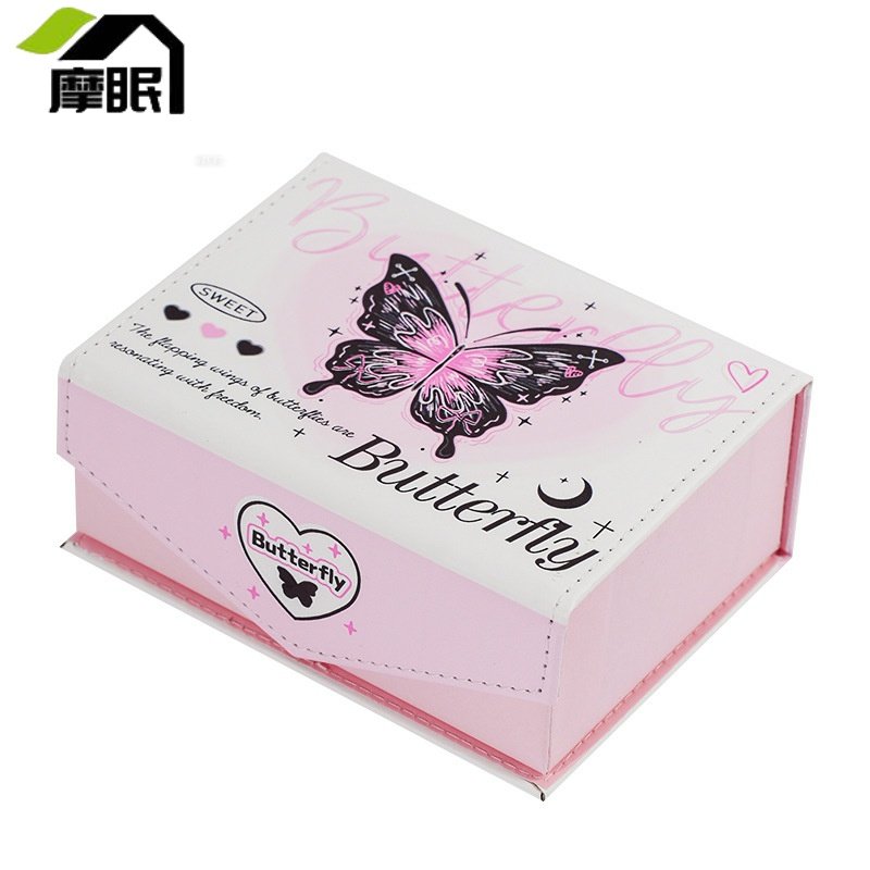 新款原创高颜值魔法小猫卡片收纳盒学生精美PU皮质防水收纳整理 - 图3