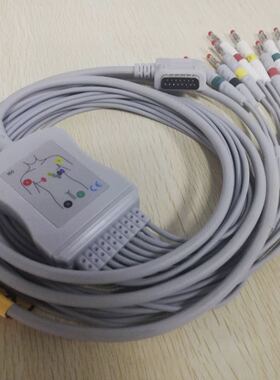铃谦Kenz心电图机十二导联线ECG108/110/Cardioline302/601/1211