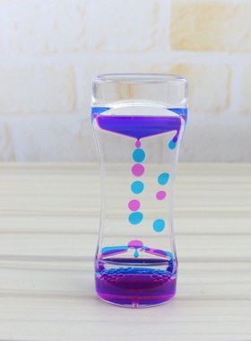 批发KG41双色液体油滴沙漏计时器