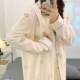 Maternity nightgown with breast pads for breastfeeding