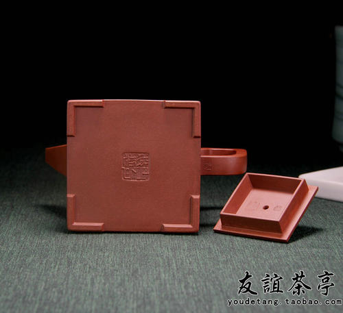 友谊茶亭名家 曹奇敏全手工制 国家高工木石装饰方韵壶紫砂壶360C - 图3