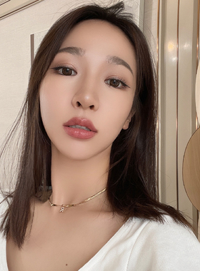 小巧字母吊坠蛇骨项链