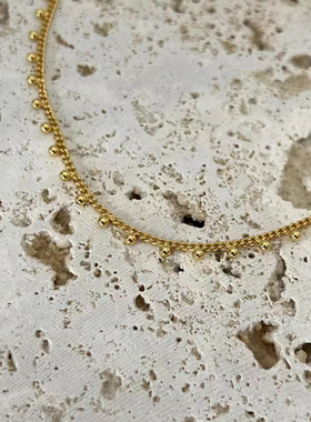 NOSENSE蕾丝感珠珠锁骨链