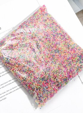 23mm奶油玻璃米珠串珠散珠