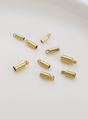 手工diy14K包金砝码连接收尾扣