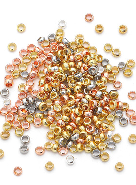 diy手工保色14K18K真金定位珠