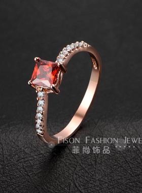 彩宝镶嵌宝石祖母绿个性百搭气质