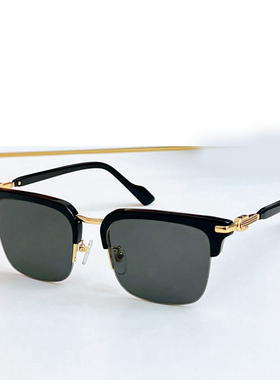 方形半框遮阳墨镜商务风男女通用