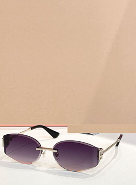 时尚网红风遮阳太阳镜椭圆男女款