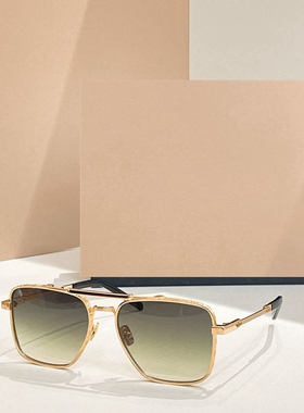 金属方形遮阳太阳镜男女款显脸小