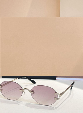金属椭圆遮阳墨镜男女款防紫外线
