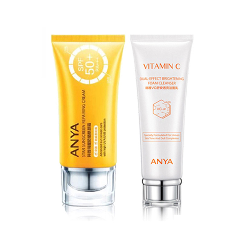 anya /韩雅防晒修颜霜隔离防晒霜 韩雅三聚合防晒霜