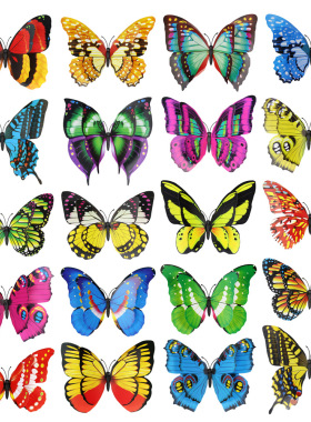 装饰摆件仿真蝴蝶磁性冰箱贴