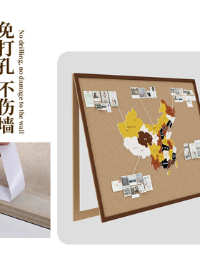 可拉绳扎图钉标记的电表箱装饰画