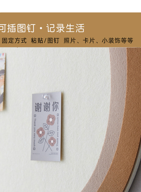 轻奢风毛毡墙贴照片墙