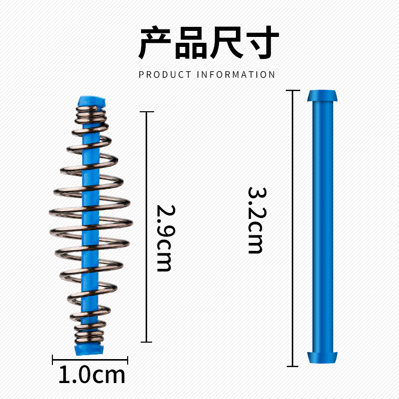 钓鲢鳙笼手竿小弹簧饵鲢鳙托饵器线组弹簧专用爆炸钩渔具钓鱼配件 - 图0