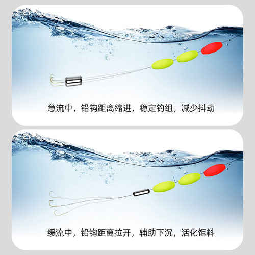 溪流钓线组七星漂石斑鳑鲏三粒套装小鱼传统小物专用马口白条专用 - 图1