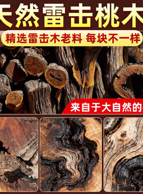 自然雷击木貔就手串桃木