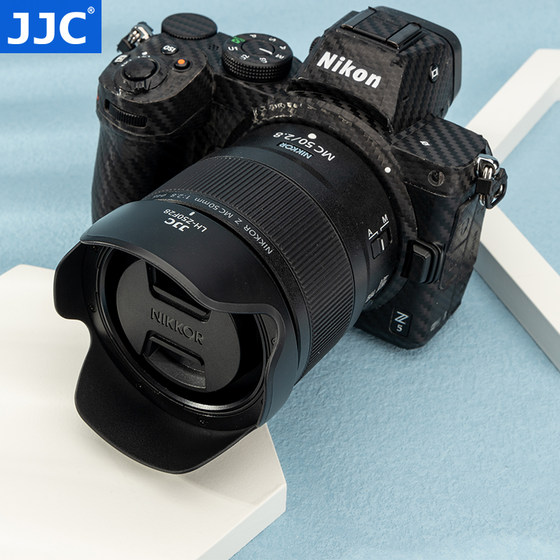 JJC Z50 ZFC Z7II Z6II Z5 Z7 Z6은 Nikon Z50mm F2.8 후드 HN-41 후드 카메라 미러리스 렌즈 MC Z50 F/2.8 매크로에 적합합니다.