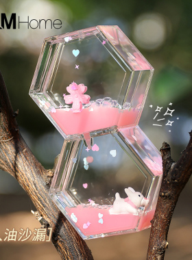 油滴沙漏桌面摆件情绪稳定神器