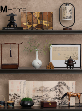 禅意家居茶道装饰品陈列茶室摆件