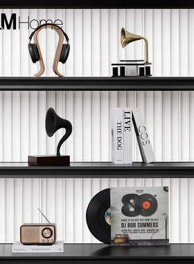 轻奢高级感复古留声机摆件