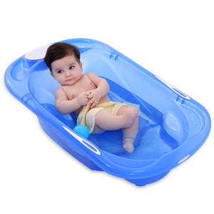 龙之涵婴儿浴盆宝宝洗澡盆可坐躺新生儿用品小孩儿童浴桶大号加厚