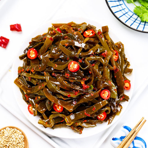 25袋海婷开袋即食海带丝香辣零食麻辣下饭菜咸菜小包装整箱商用 - 图1