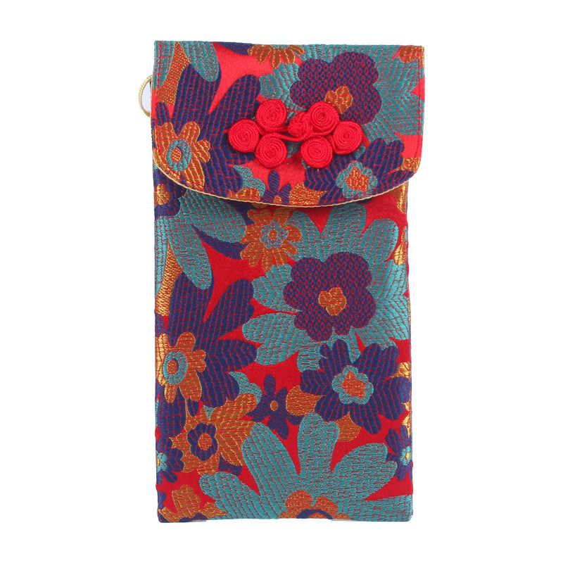 中国风丝绸手机包旗袍汉服包包女生通勤小包眼睛包零钱卡包钥匙包,淘宝优惠券,粉丝福利购,淘宝优惠卷