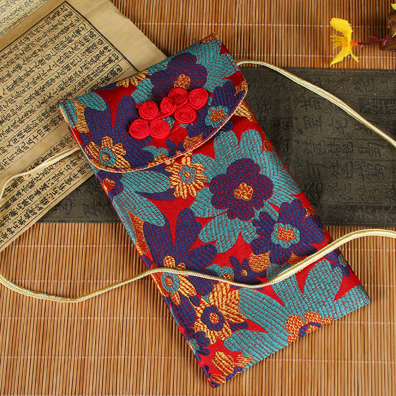 中国风丝绸手机包旗袍汉服包包女生通勤小包眼睛包零钱卡包钥匙包,淘宝优惠券,粉丝福利购,淘宝优惠卷