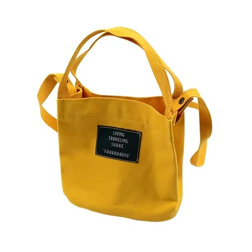 带饭帆布饭盒包手提袋通勤斜挎水桶包便当包零钱包零食袋环保袋 - 图3