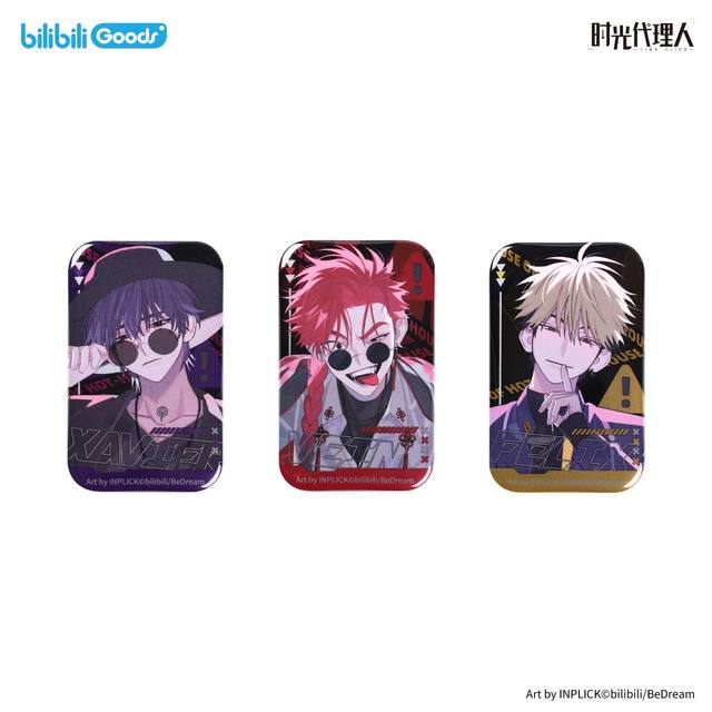 Time Agent Burning Palace Reflective Badge