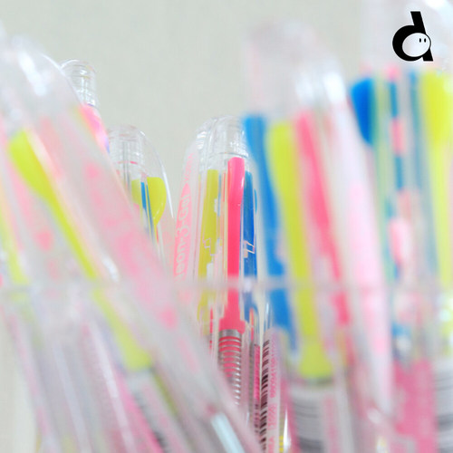 duye度也 韩国java neon模块笔三色霓虹荧光笔中性笔malgrecela - 图2