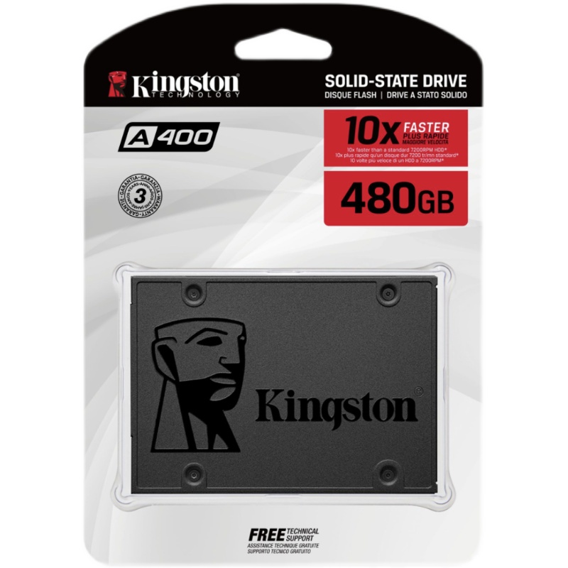 金士顿Kingston台式SSD笔记本480GB固态硬盘SATA3.0接口SA400系列 - 图3