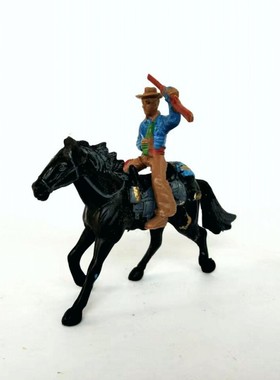 骑兵骑马摆件模型印第安西部牛仔